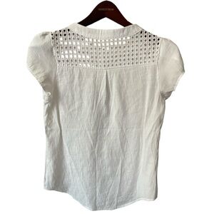 ⚡️ (NWOT) Shein White Lace Blouse Top ~ Size S ⚡️
